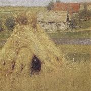 Isaac Levitan Mill and Village near a Stream china oil painting artist